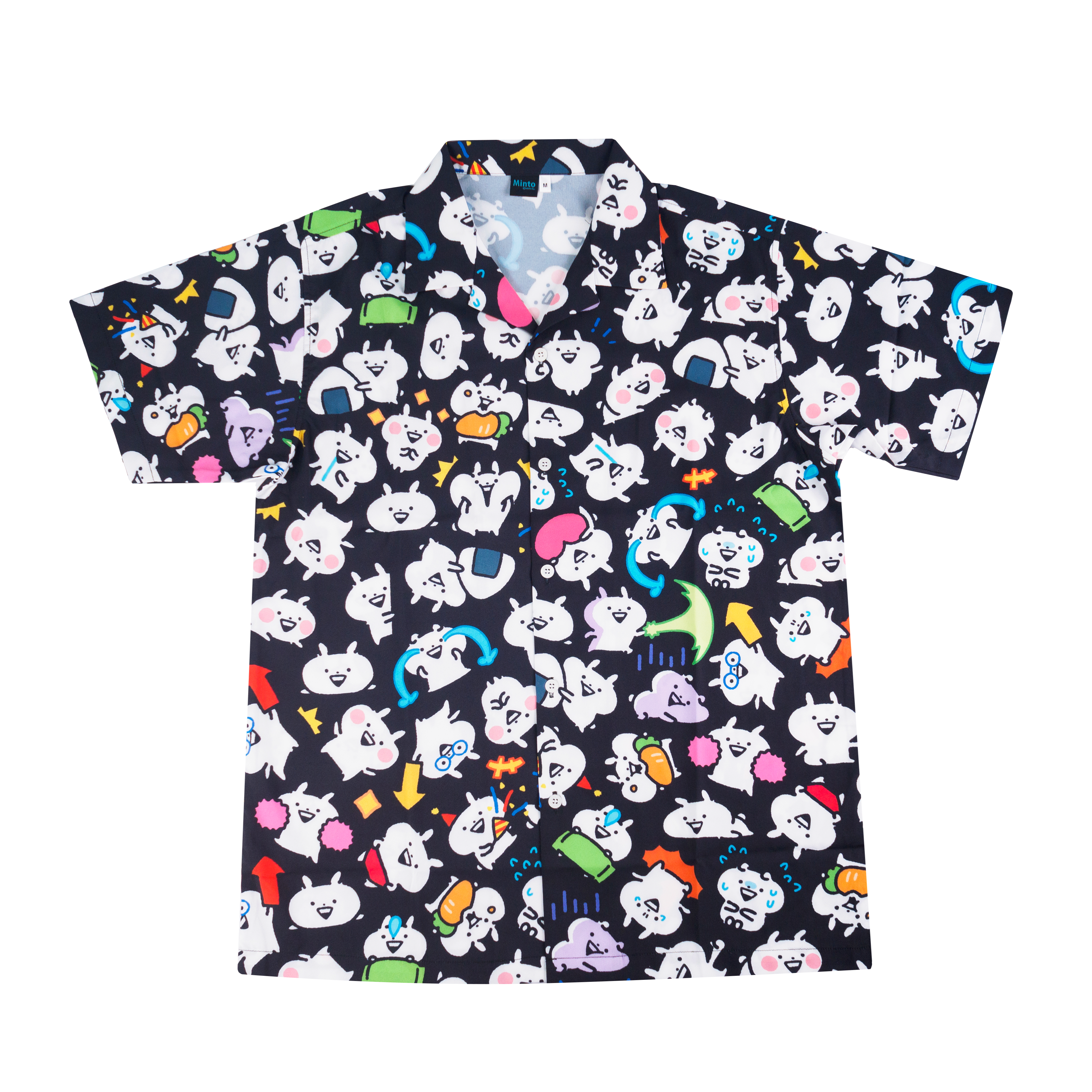 Shirt Hawaii All Chibi Gyuuun Black