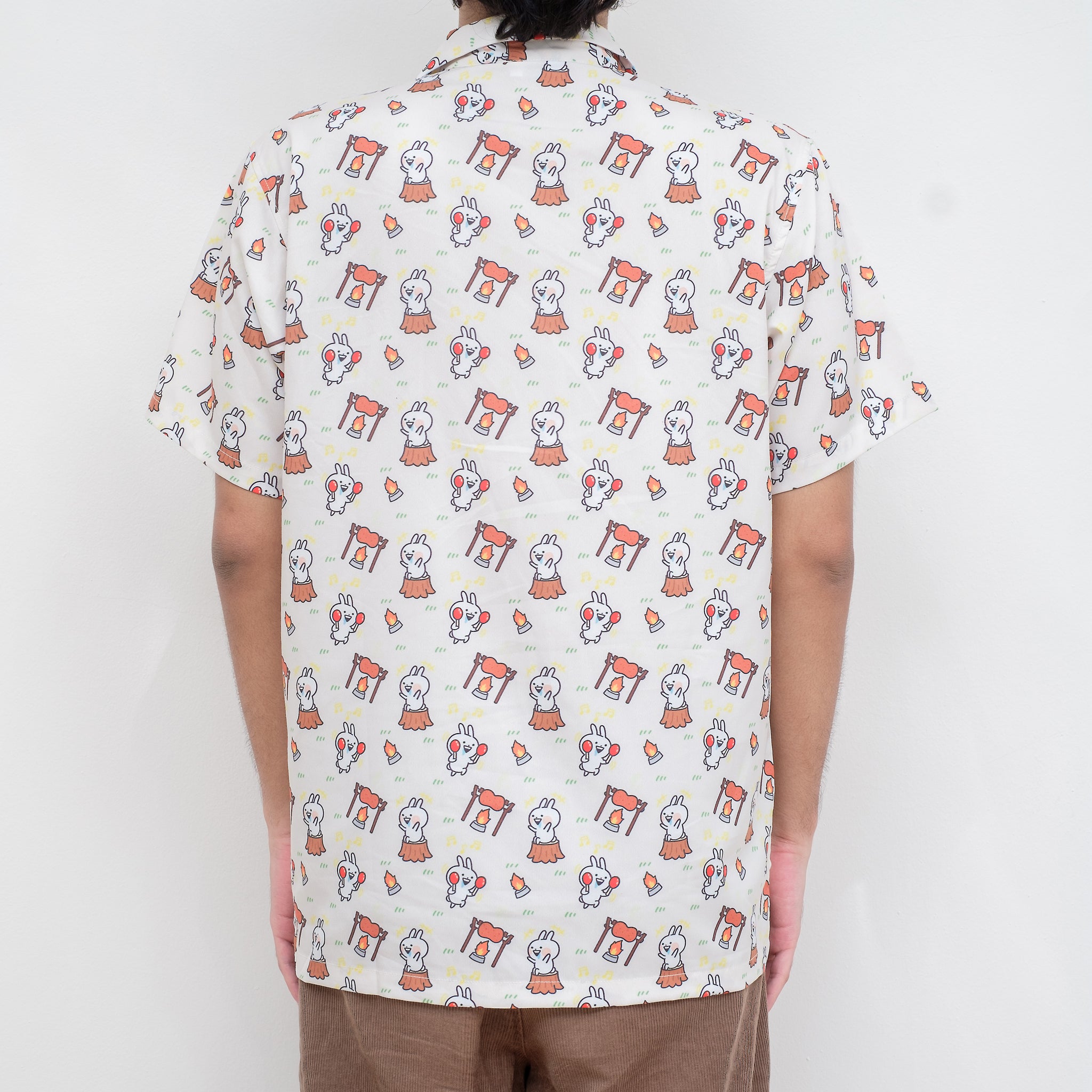 Shirt Hawaii Usagyuuun Camping Cream