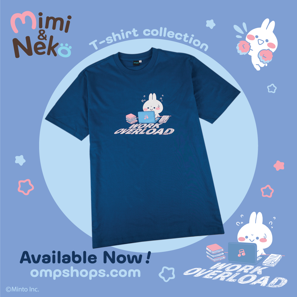 T-Shirt Mimi Neko Work Navy