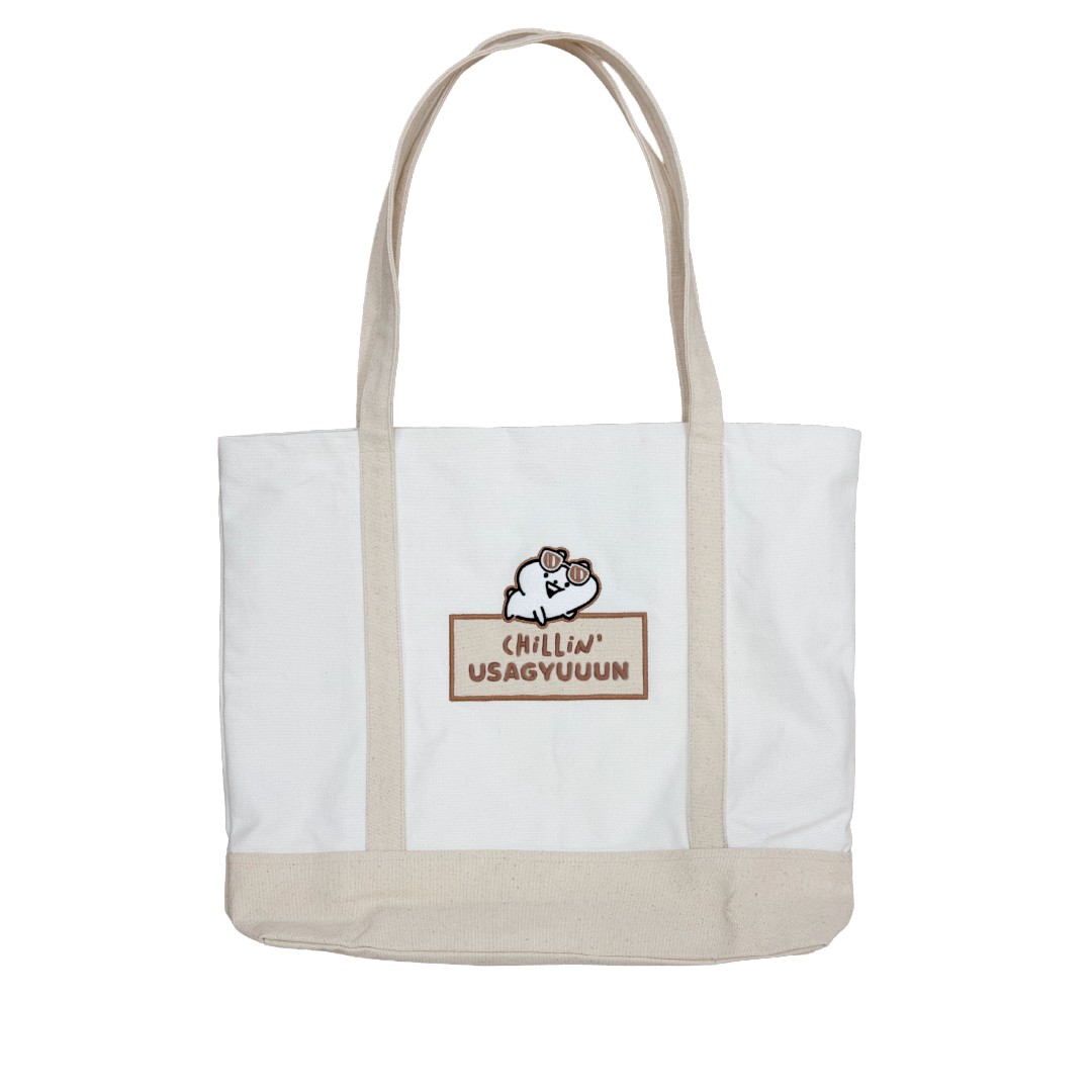 Usagyuuun Chillin Tote Bag Cream