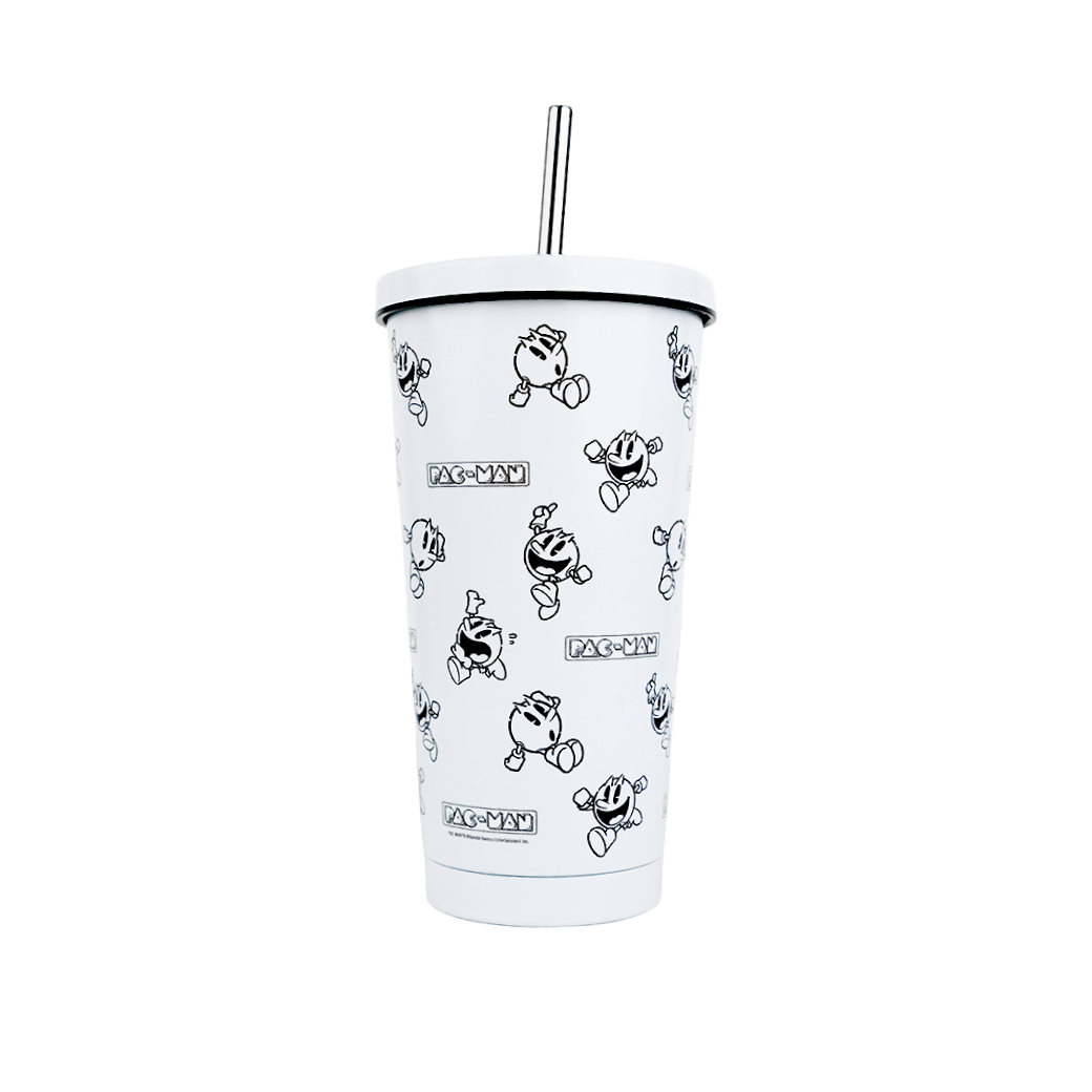 Pac-Man Character Tumbler White