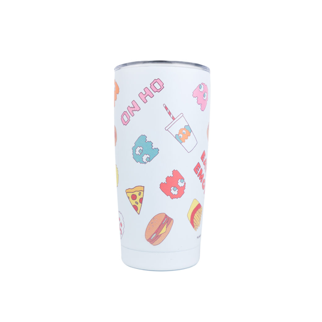 Pac-Man Eating My Motion Tumbler White