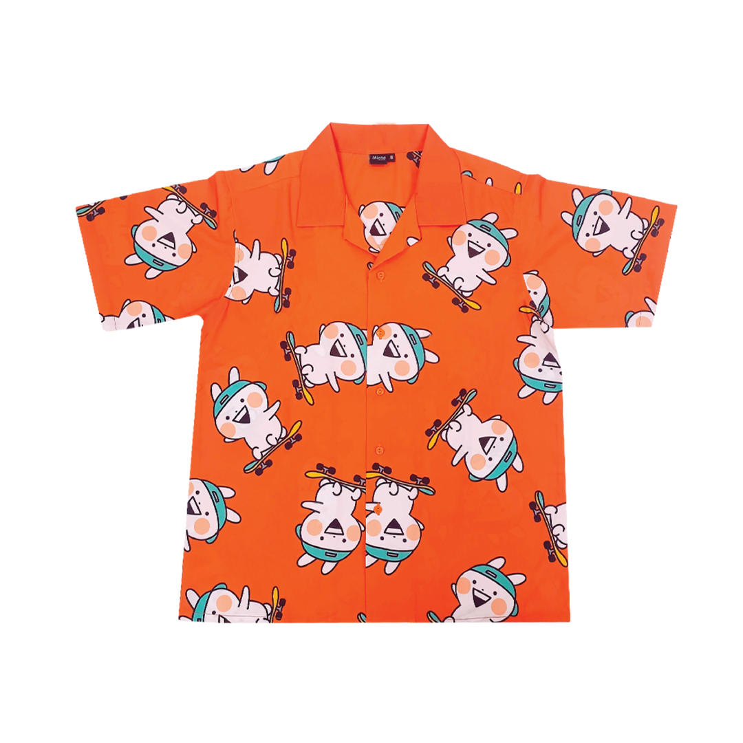 Shirt Hawaii Skateboard Gyuuun Orange