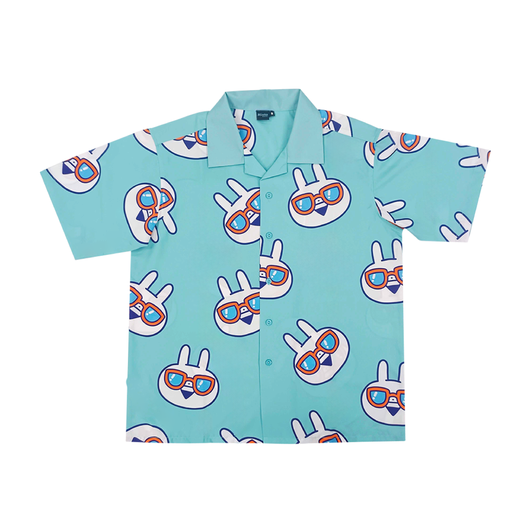 Shirt Hawaii Sunglasses Gyuuun Light Blue