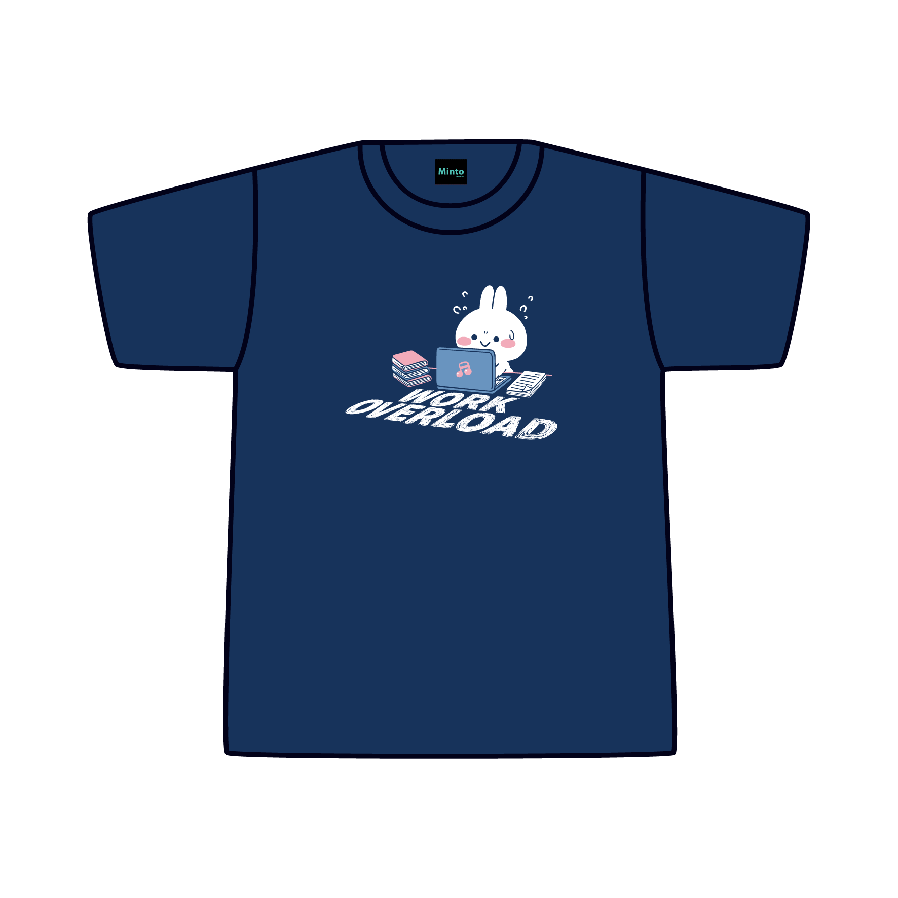 T-Shirt Mimi Neko Work Navy