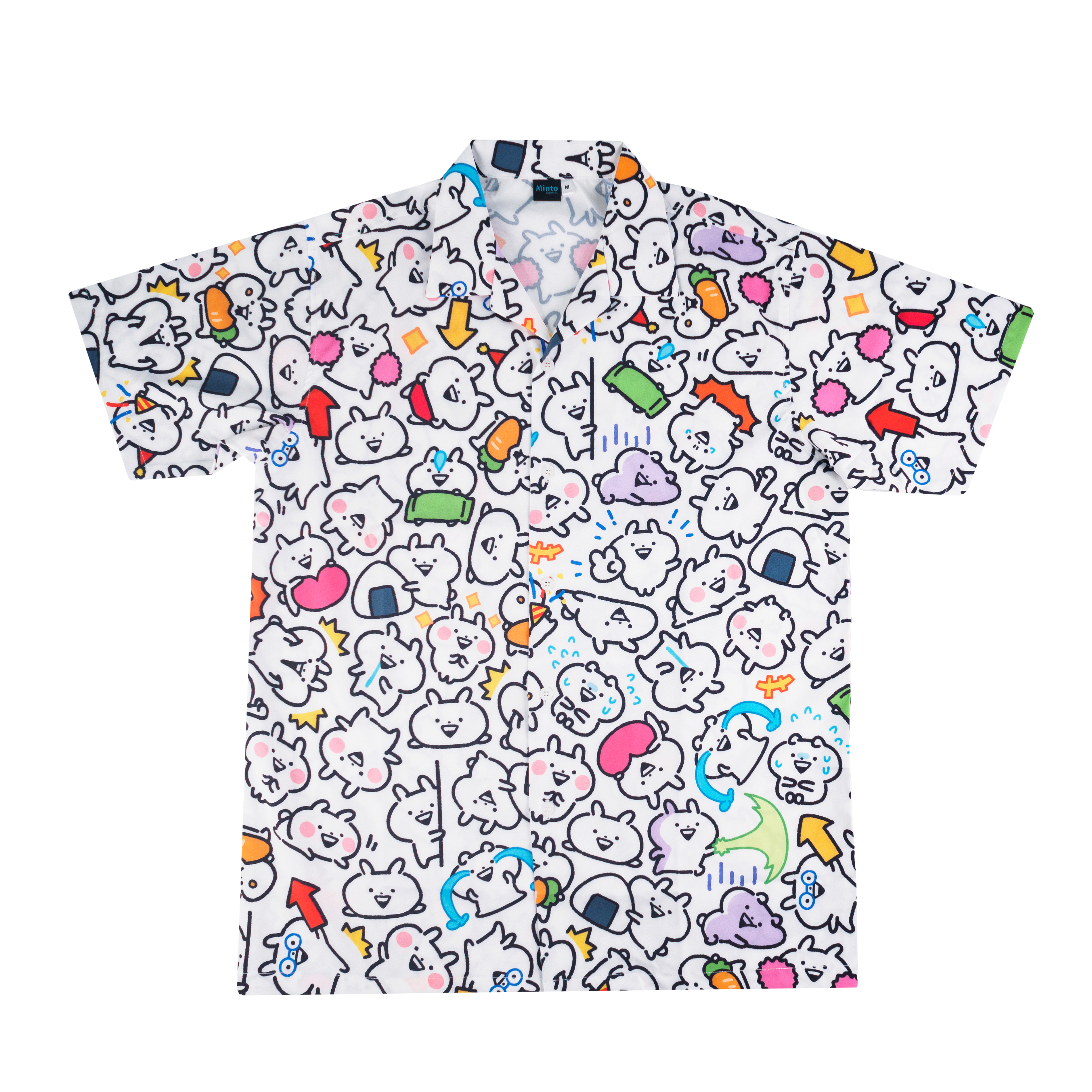Shirt Hawaii All Chibi Gyuuun White