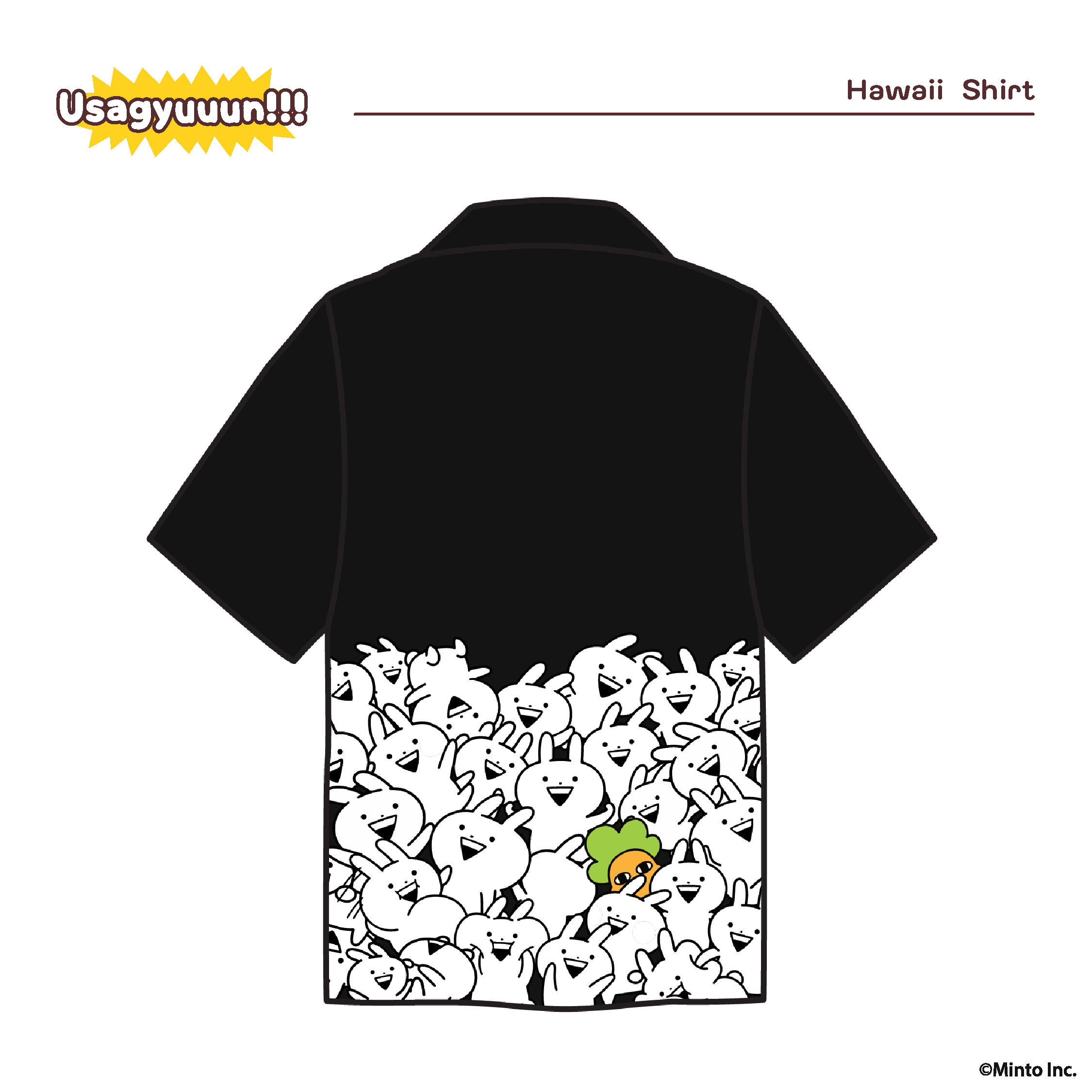 Shirt Hawaii All Gyuuun Black