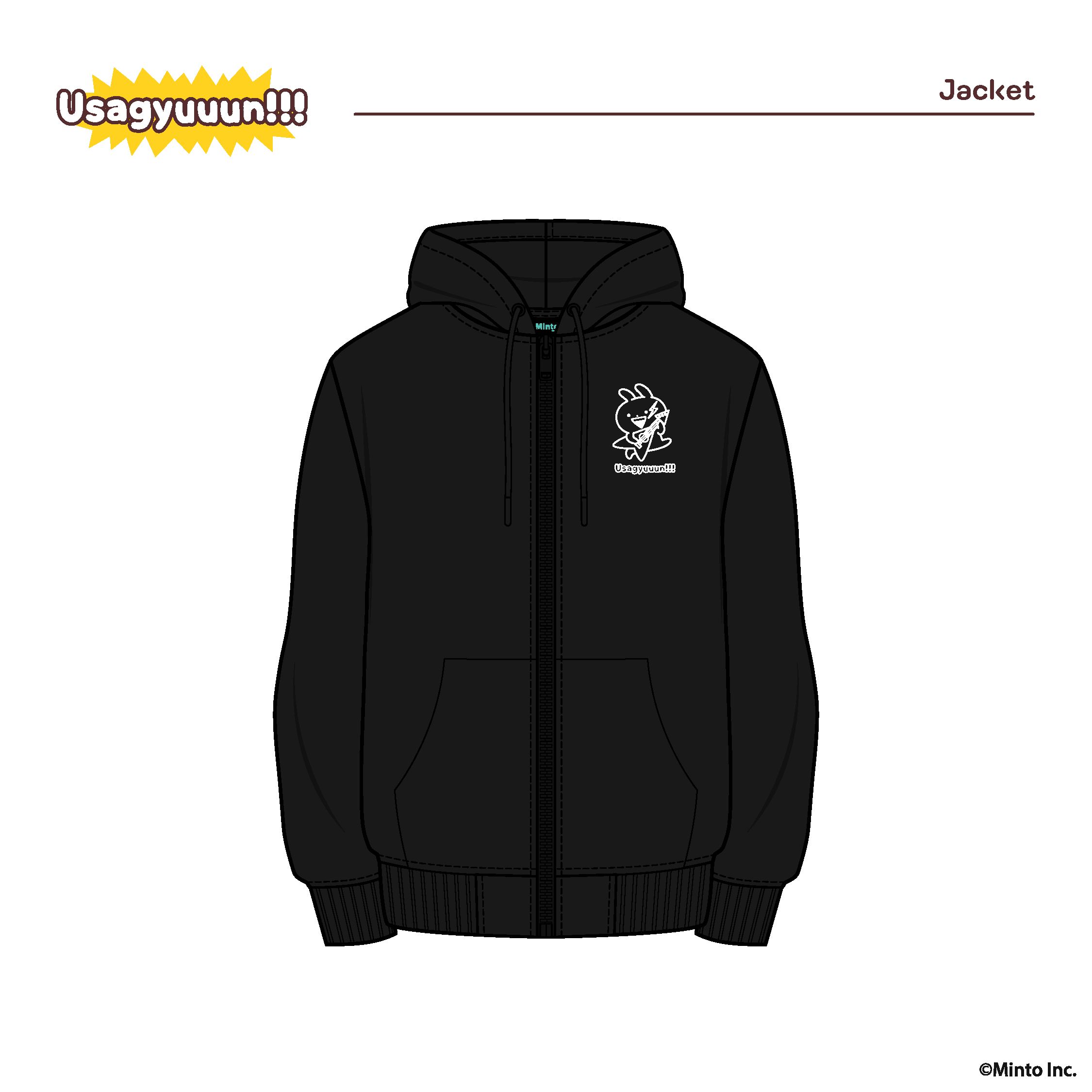 Jacket Usagyuuun Rock Band Black