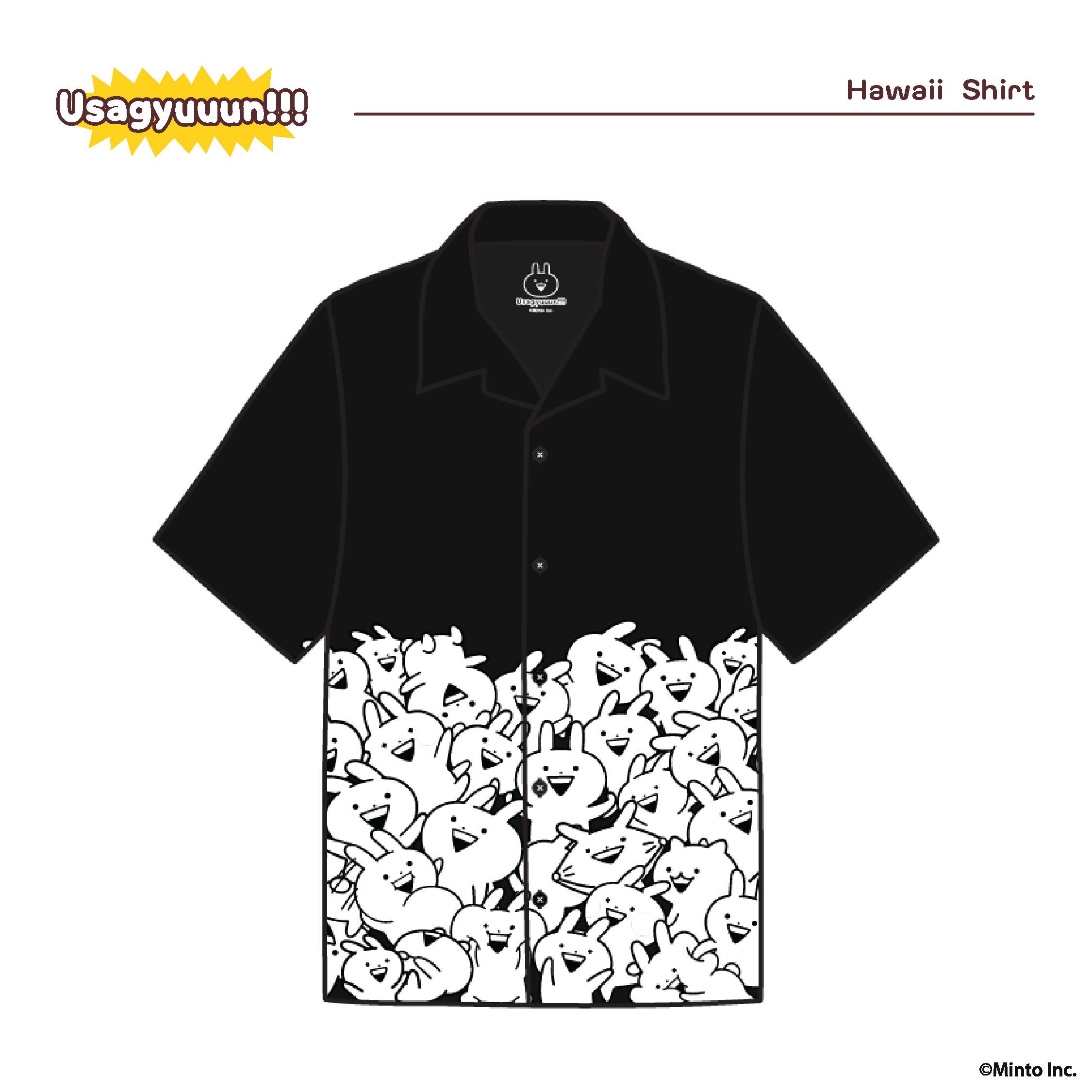 Shirt Hawaii All Gyuuun Black