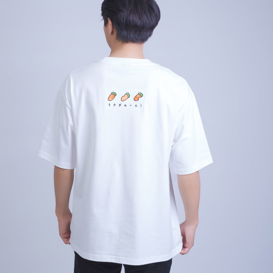 T-Shirt Usagyuuun Face [Oversize] White