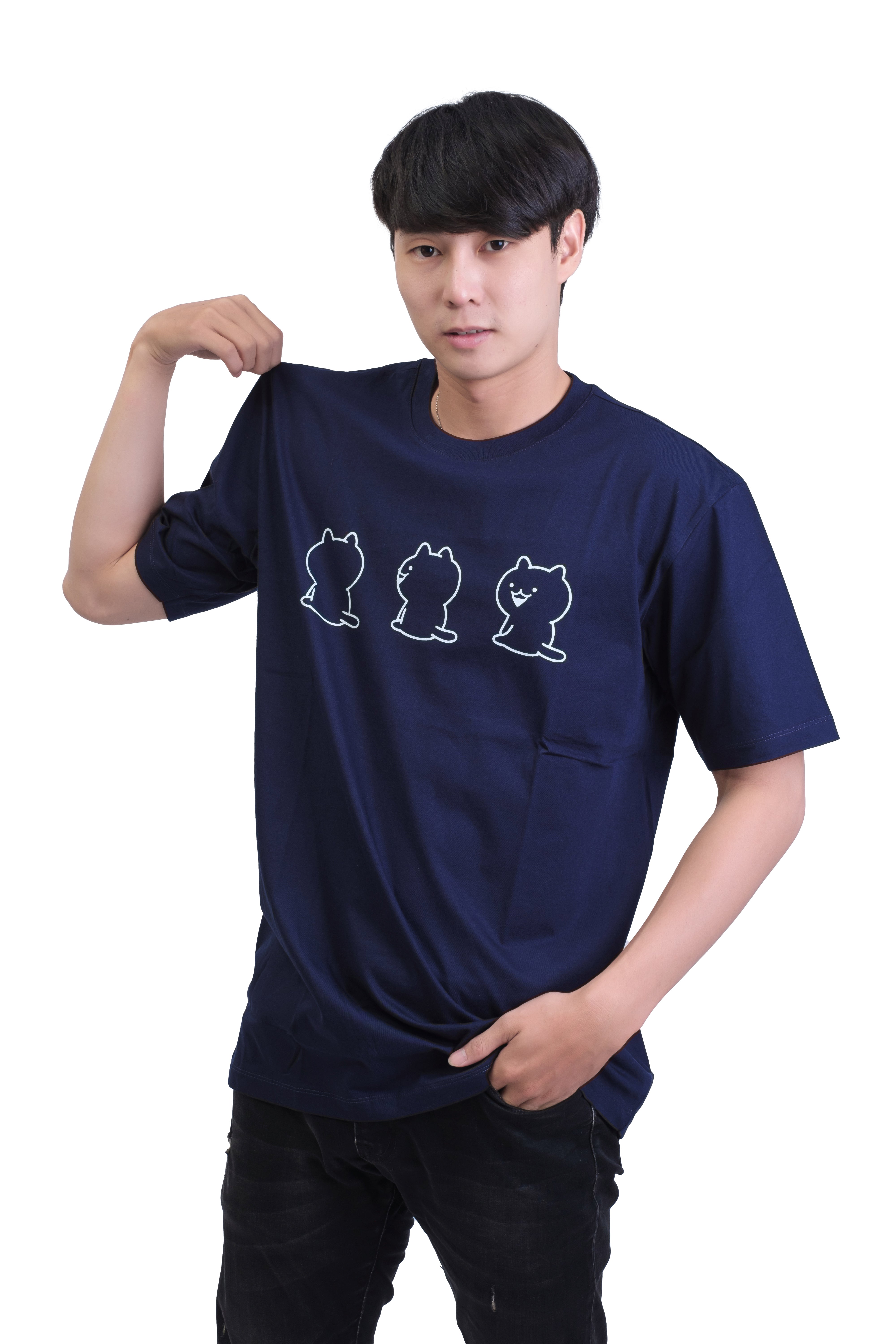Nekogyuuun T-Shirt (Navy)