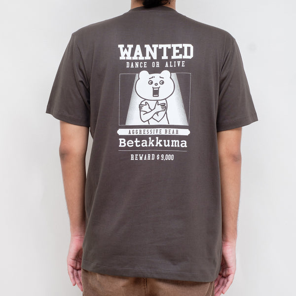 Betakkuma Wanted T-shirt [Dark Grey]