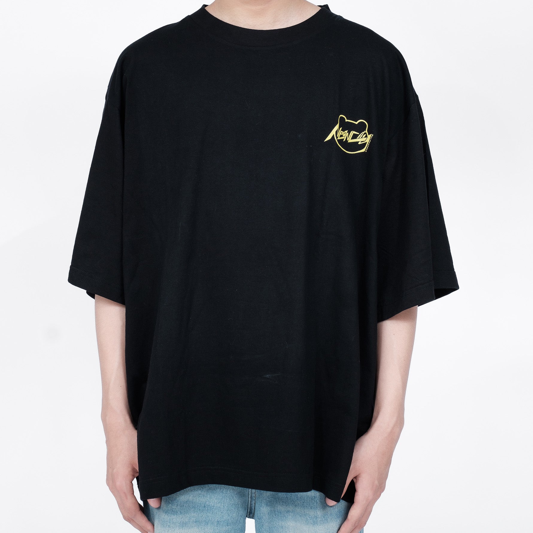 Betakkuma "Neon City" T-shirt [Oversized] [Black]