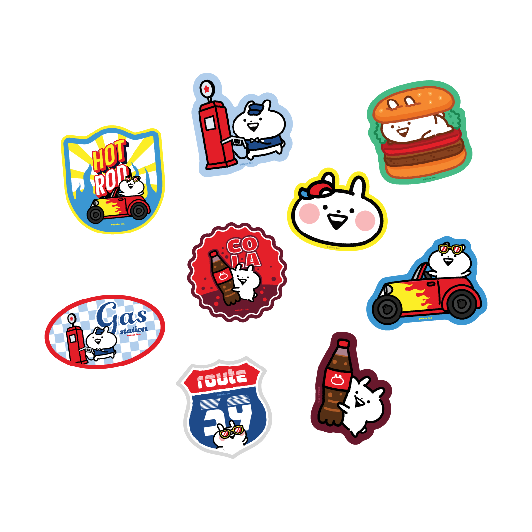 Usagyuuun Route 39 Sticker Set 9 Pcs.