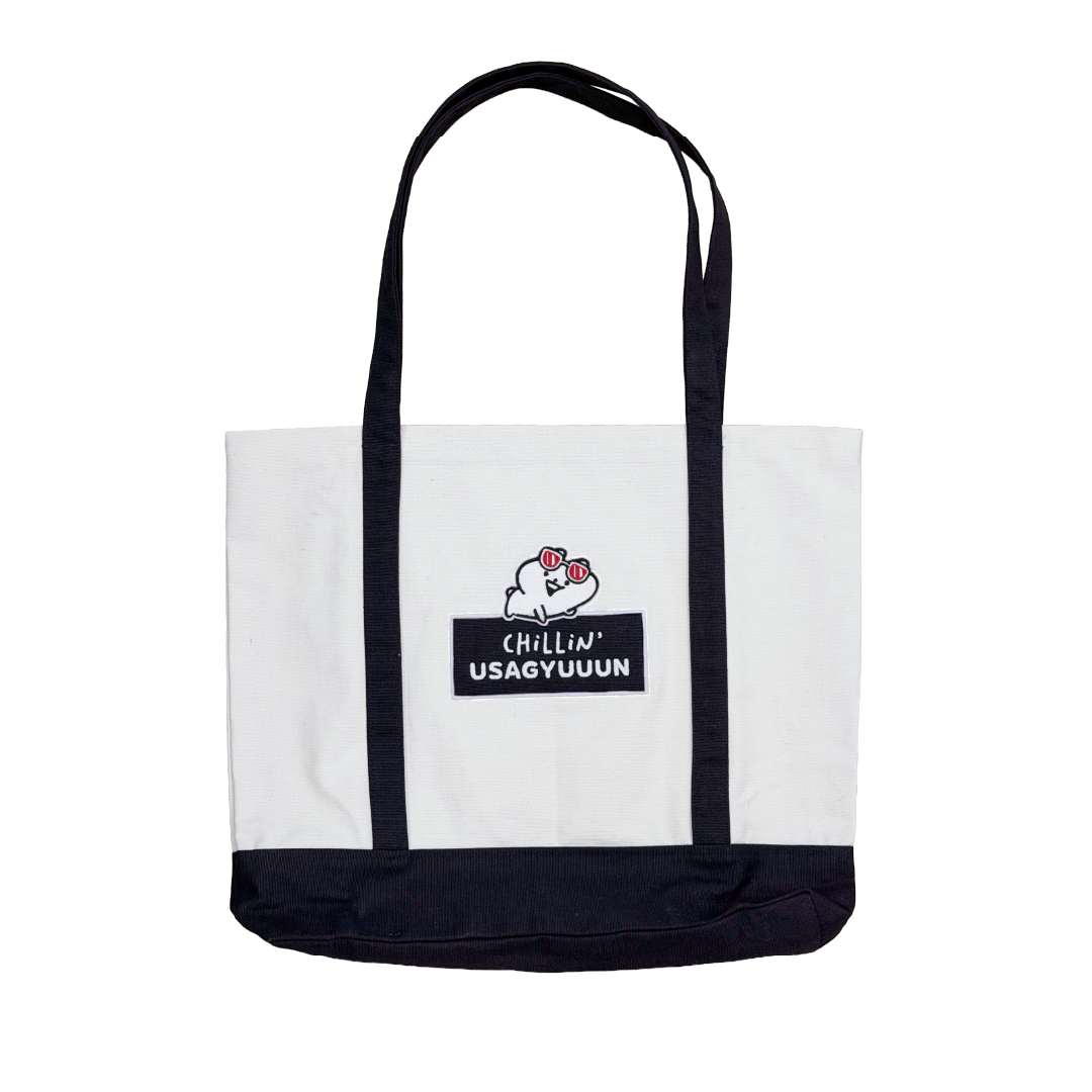 Usagyuuun Chillin Tote Bag Black