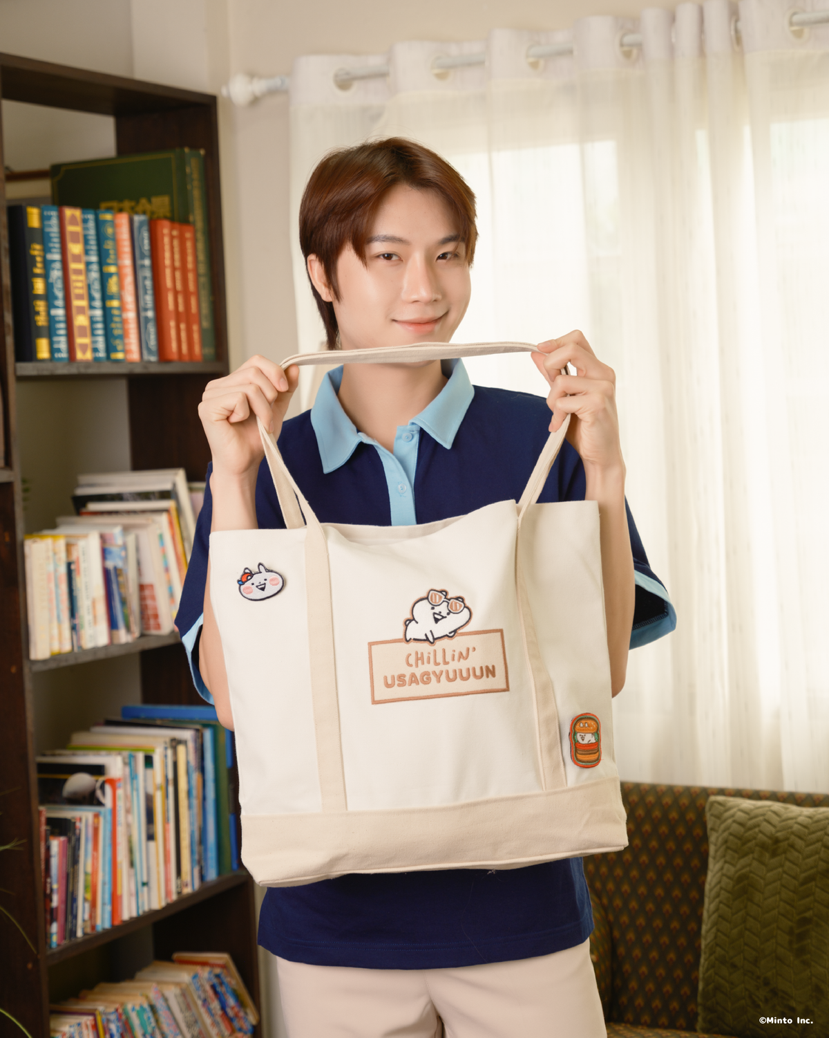 Usagyuuun Chillin Tote Bag Cream