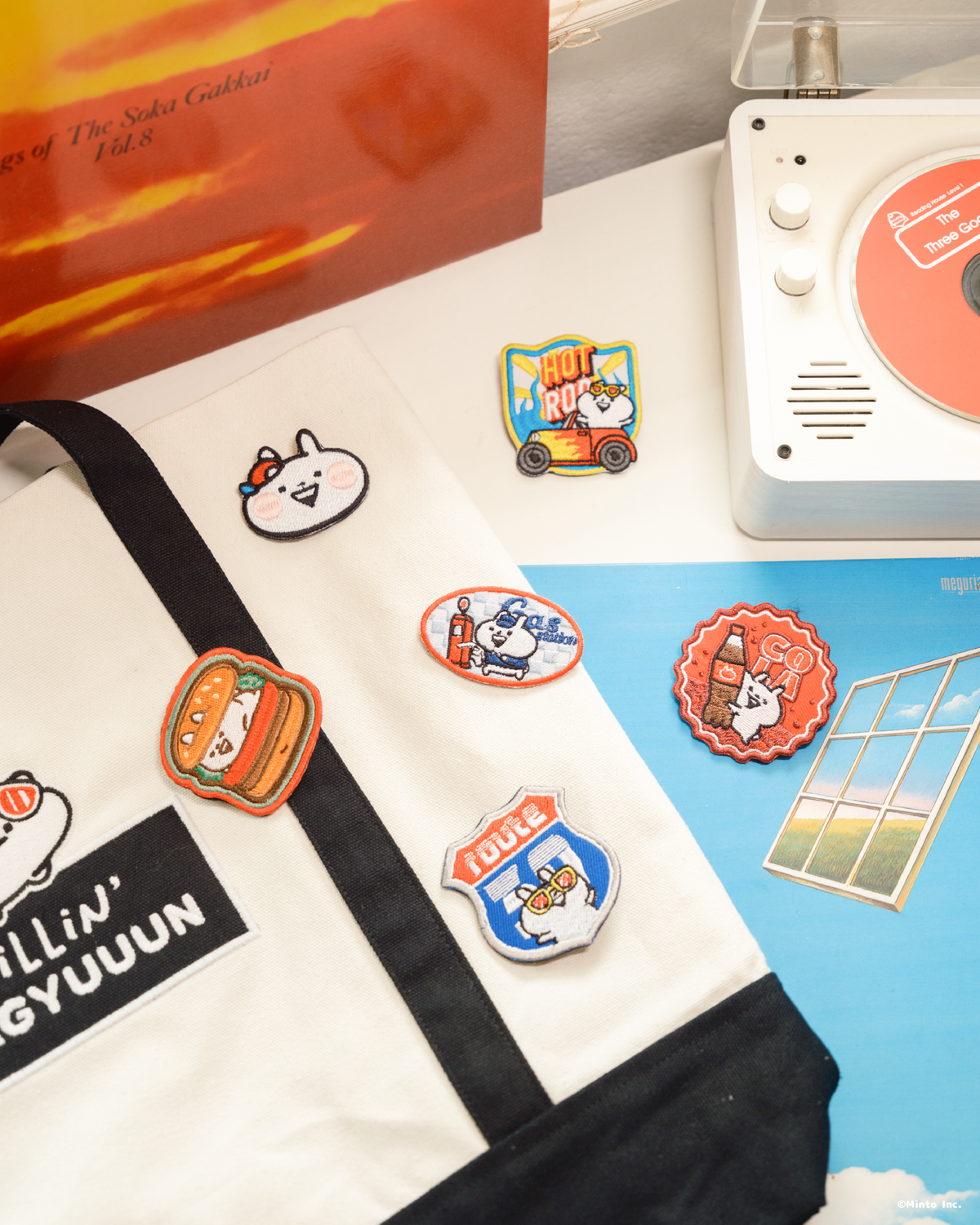 Usagyuuun Embroidered Patch Pin Collection