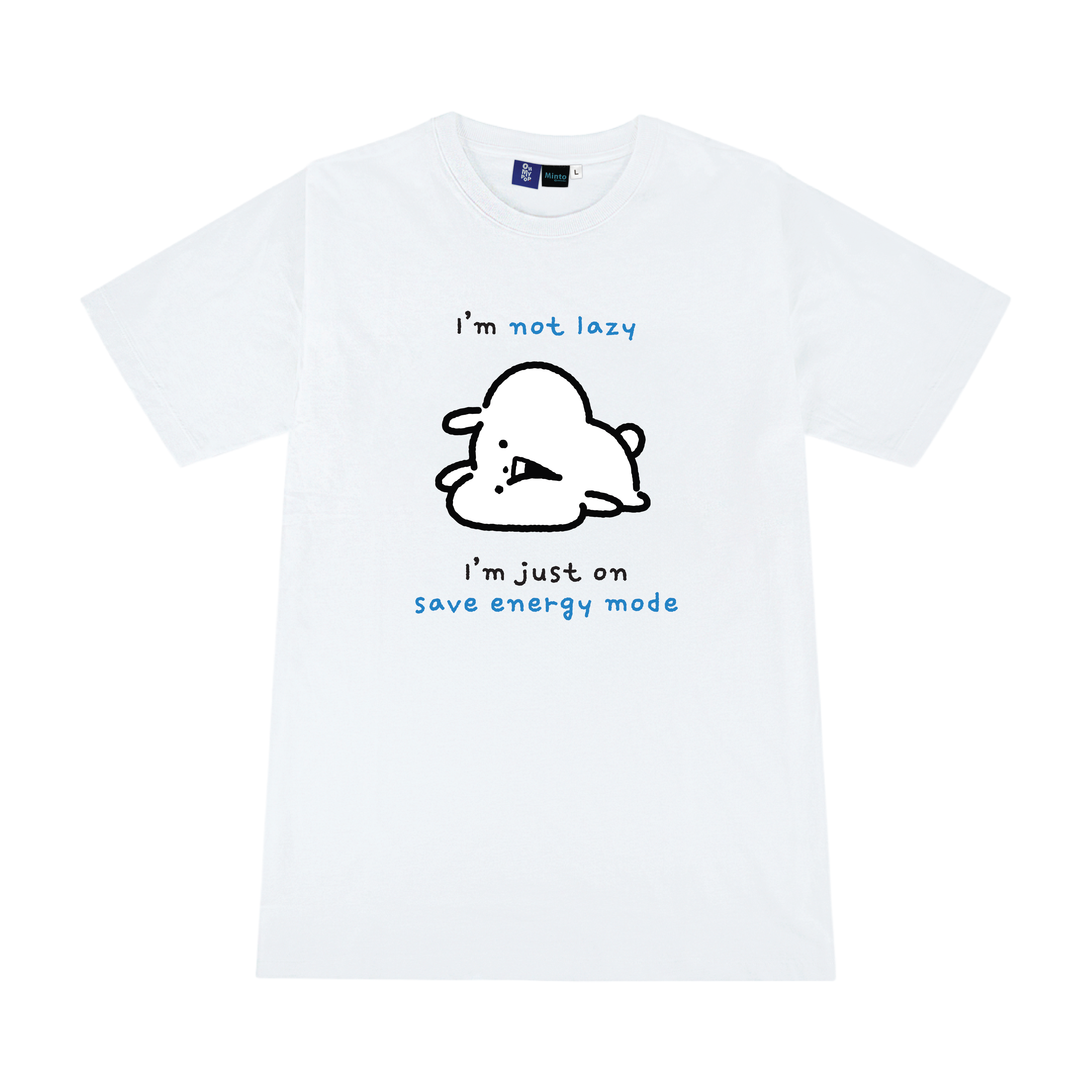 [Pre-Order] T-Shirt Gyuuun Not Lazy White