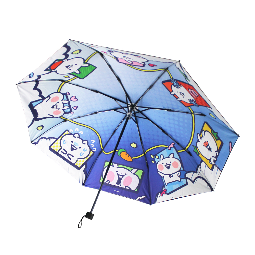 Usagyuuun Comic Umbrella Blue [UV Protection]