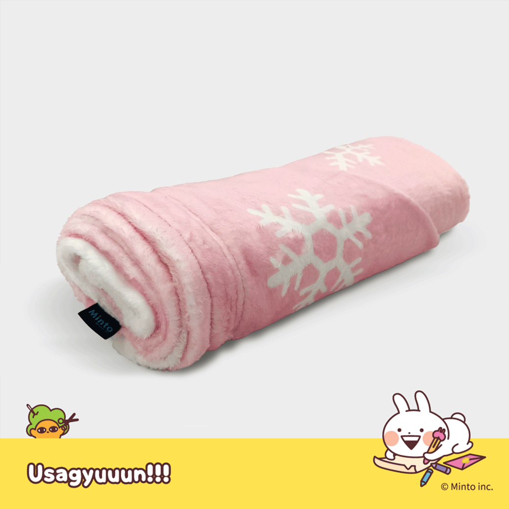 Usagyuuun Christmas Ice Flakes Blanket [Pink]