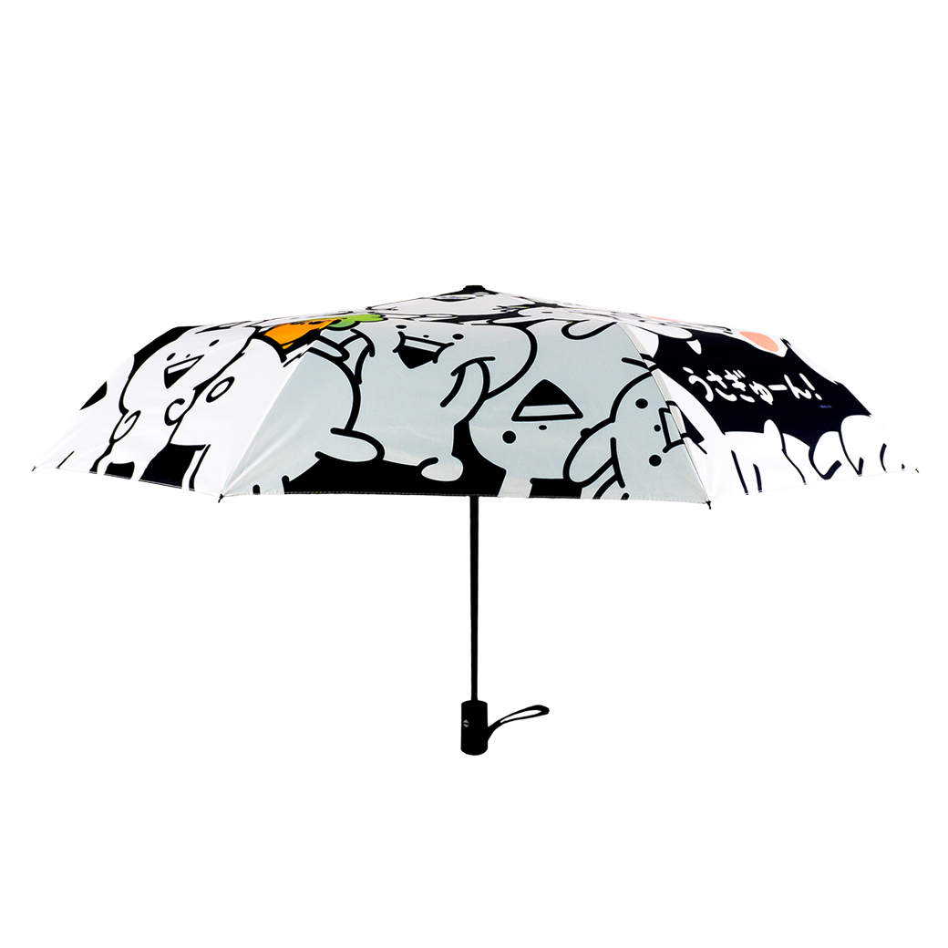 Usagyuuun All Gyuuun Umbrella Black [UV Protection]