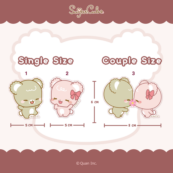 SugarCubs Acylic magnet
